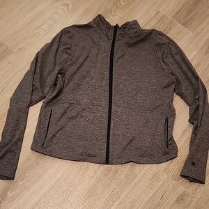 All In Motion Running Charcoal Full-Zip Jacket